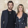 Jennifer Aniston et son mari Justin Theroux - Cocktail du dîner de présentation de la nouvelle collection Vuitton "Masters, Les Grands Maîtres" en collaboration avec Jeff Koons au Louvre à Paris, le 11 avril 2017. © Olivier Borde/Bestimage