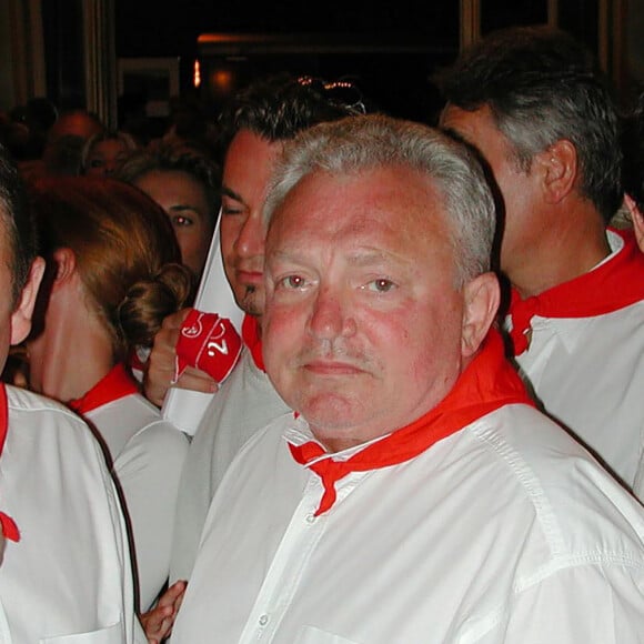 Henri Lauque, Jacques Martin et Patrick Bruel - Début des fêtes de Bayonne. Le 1er août 2000.