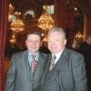 Jacques Martin décoré de la Légion d'honneur et son fils David. Le 29 mars 1999.