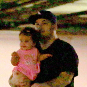 Exclusif - Rob Kardashian accompagne sa fille Dream chez le docteur à Los Angeles, le 11 août 2017