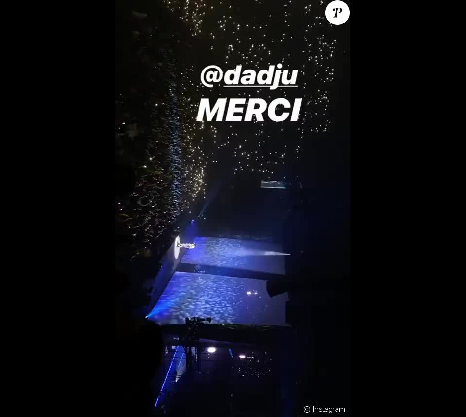 Tina Kunakey au concert de Dadju le 29 novembre 2019.