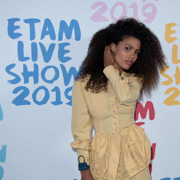 Tina Kunakey - Photocall - Etam Live Show 2019 au Stade Roland Garros à Paris le 24 septembre 2019. © Rachid Bellak / Bestimage