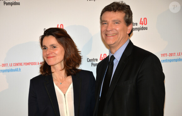 Aurelie Filippetti et son compagnon Arnaud Montebourg - Cocktail pour les 40 ans du Centre Georges Pompidou au centre Pompidou à Paris, France, le 10 janvier 2017. © Veeren/Bestimage