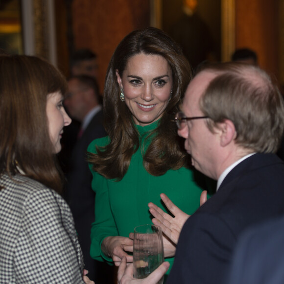 Kate Middleton, duchesse de Cambridge - La reine Elisabeth II d'Angleterre donne une réception à Buckingham Palace à l'occasion du Sommet de l'Otan à Londres, le 3 décembre 2019.