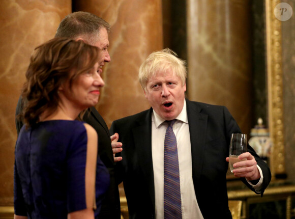 Le premier ministre Boris Johnson - Réception au palais de Buckingham en l'honneur des participants à l'anniversaire des 70 ans de l'Otan le 3 décembre 2019.