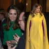 Kate Middleton et Melania Trump - La reine Elisabeth II d'Angleterre donne une réception à Buckingham Palace à l'occasion du Sommet de l'Otan à Londres, le 3 décembre 2019.