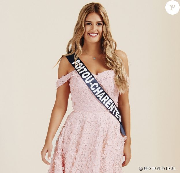 Miss Poitou-Charentes : Andréa Galland, 19 ans, 1,72 m, actuellement en préparation pour entrer à l'école de sous-officier.