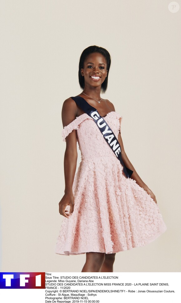 Miss Guyane : Dariana Abe, 21 ans, 1,73 m, actuellement en première année de formation d'esthétique.