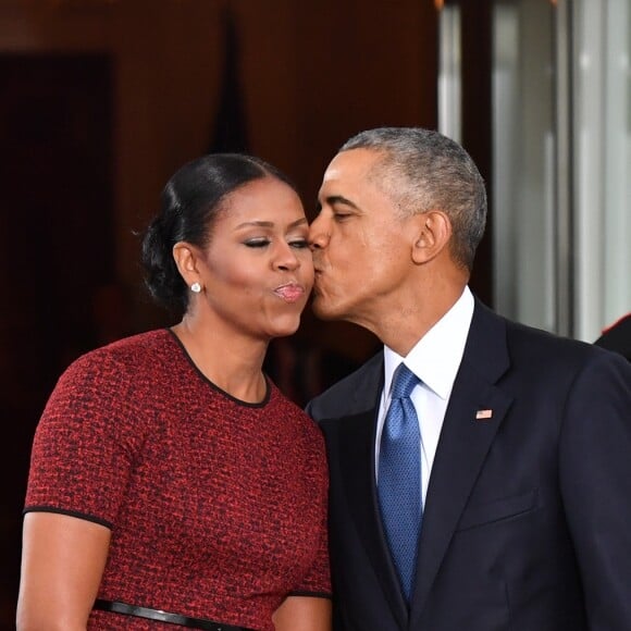 Michelle et Barack Obama à la Maison-Blanche. Washington, le 20 janvier 2017.