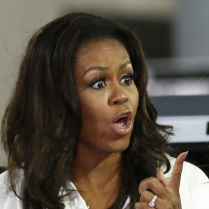 Michelle Obama sur le plateau de l'émission "NBC's Today" pour célébrer la "Journée internationale de la Fille" à New York, le 11 octobre 2018.