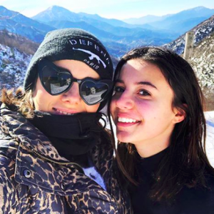 Alizée et sa fille Annily sur Instagram. Le 26 janvier 2019 en Corse.