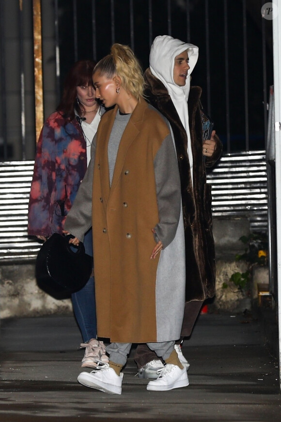 Justin Bieber et sa femme Hailey Baldwin Bieber sont allés à l'église à Los Angeles. Le 4 décembre 2019.
