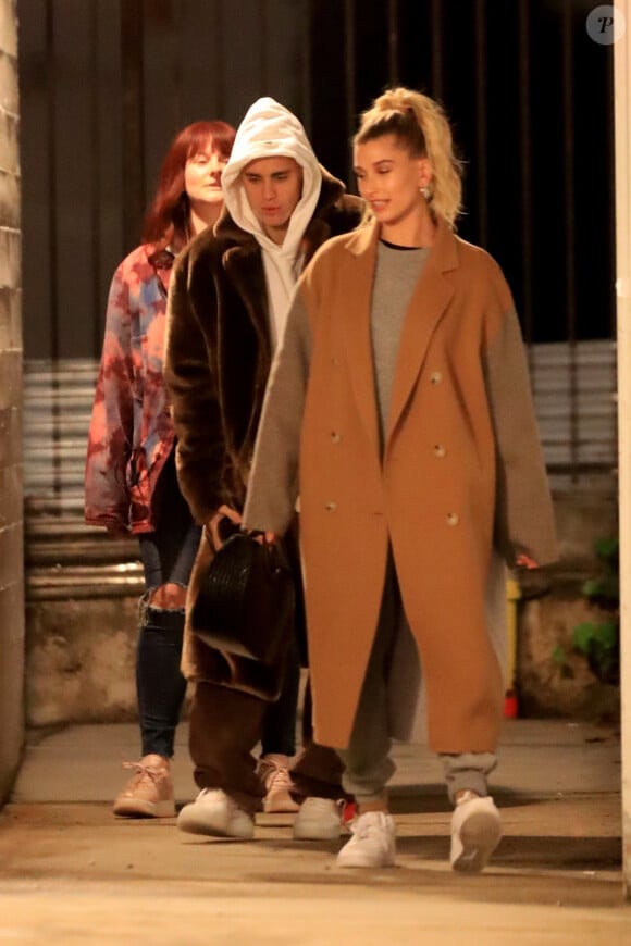 Justin Bieber et sa femme Hailey Baldwin Bieber sont allés à l'église à Los Angeles. Le 4 décembre 2019.