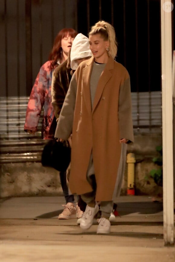 Justin Bieber et sa femme Hailey Baldwin Bieber sont allés à l'église à Los Angeles. Le 4 décembre 2019.
