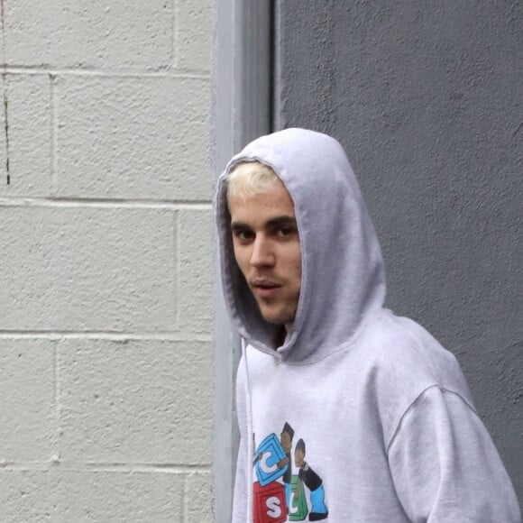 Justin Bieber quitte un studio de danse à Los Angeles. Le 4 décembre 2019.