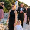 Exclusif - La princesse Sofia de Suède (Hellqvist) lors du mariage de Carolina Pihl et Gunnar Eliassen à Capri le 20 septembre 2019.