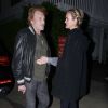Johnny Hallyday et sa femme Laeticia Hallyday vont diner au restaurent Giorgio Baldi a Los Angeles, le 1er decembre 2013.