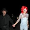 Johnny Hallyday et sa femme Laeticia Hallyday - Célébrités arrivant à la fête d'halloween de Kate Hudson à Los Angeles le 28 octobre 2016.