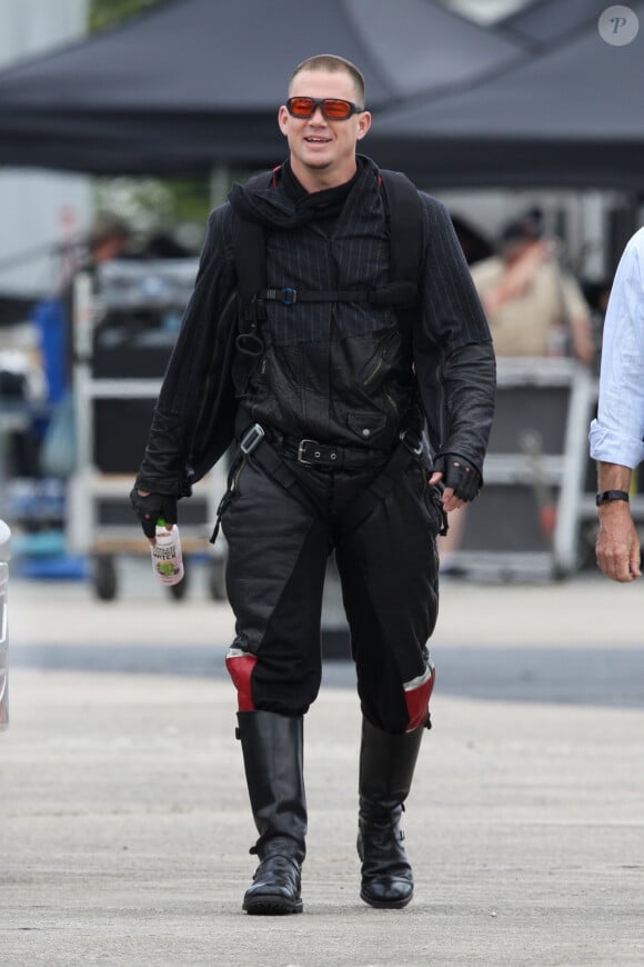Exclusif - Channing Tatum sur le tournage du film 'Free Guy' à Boston, le 14 juin 2019.