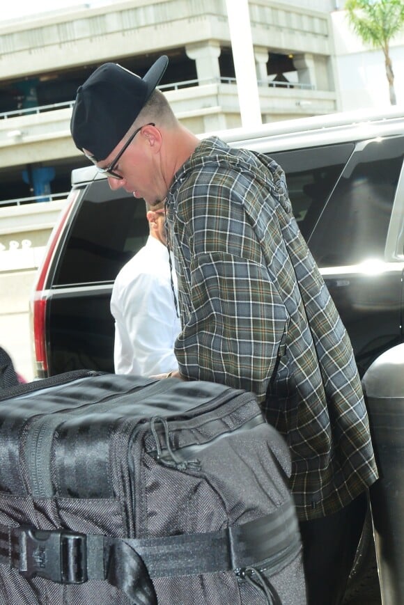 Exclusif - Channing Tatum arrive à l'aéroport de LAX à Los Angeles, le 11 juin 2019