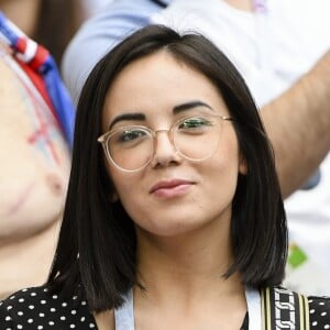 Agathe Auproux - Célébrités dans les tribunes lors du match de coupe du monde opposant la France au Danemark au stade Loujniki à Moscou, Russia, le 26 juin 2018. Le match s'est terminé par un match nul 0-0. © Pierre Perusseau/Bestimage