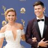 Scarlett Johansson, Colin Jost People au 70ème Primetime Emmy Awards au théâtre Microsoft à Los Angeles le 17 septembre 2018.