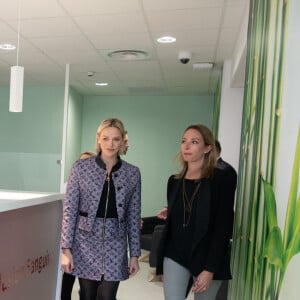 La princesse Charlene de Monaco au Centre Hospitalier Princesse Grace, à Monaco, le 10 décembre 2019.