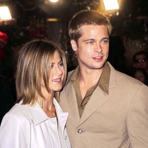 Brad Pitt et Jennifer Aniston à Los Angeles en 2001.