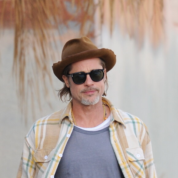 Exclusif - Brad Pitt quitte sa galerie d'art de Los Angeles, le 15 décembre 2019.