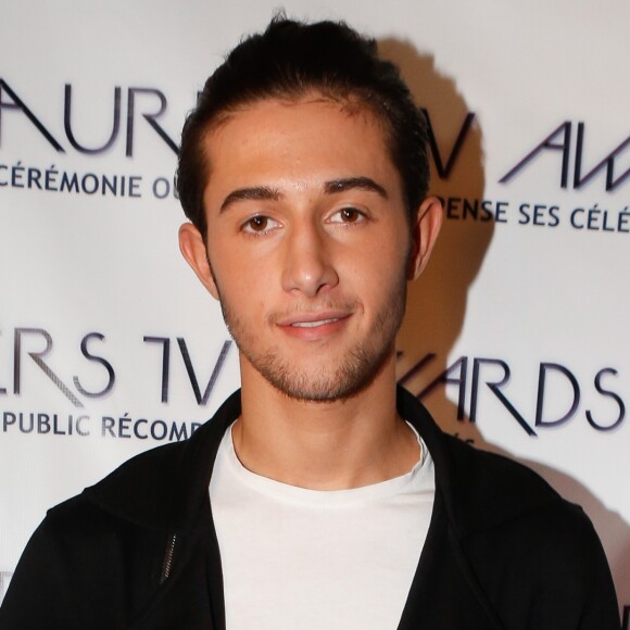 Tarek Benattia (frère de Nabilla Benattia) - Conférence de presse des "Lauriers TV Awards 2015" au restaurant "Aux trois Nagas" à Paris le 2 décembre 2014. La cérémonie aura lieu le 6 janvier 2015.