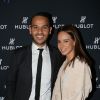 Mohamed Bouhafsi et sa compagne Angélique assistent à la soirée "Hublot Loves Art" organisée par Hublot, à la Fondation Louis Vuitton. Paris, le 16 décembre 2019.