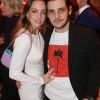 Carla Ginola et Adrien Erka assistent à la soirée "Hublot Loves Art" organisée par Hublot, à la Fondation Louis Vuitton. Paris, le 16 décembre 2019.