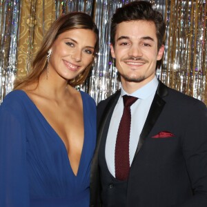 Camille Cerf (Miss France 2015) et son compagnon Cyrille lors du gala de charité le grand bal "ParAmour' à l'hôtel de ville de Paris, France, le 14 février 2019. L'ensemble des bénéfices récoltés lors de la soirée seront reversés à la lutte contre le sida (PARISSANSANSSIDA). © Denis Guignebourg/Bestimage