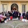 Le prince Albert II de Monaco et la princesse Charlène de Monaco lors de la remise des cadeaux de Noël à la Croix Rouge Monégasque à Monaco le 18 décembre 2019. © Bruno Bebert / Pool Monaco / Bestimage