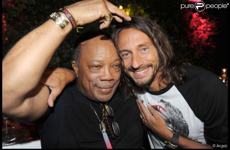 Quincy Jones et Bob Sinclar au VIP Room de SaintTropez. 28/07/09 Purepeople