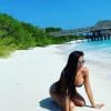 Julie Ricci en bikini lors de son voyage de noces aux Maldives, le 12 décembfre 2019