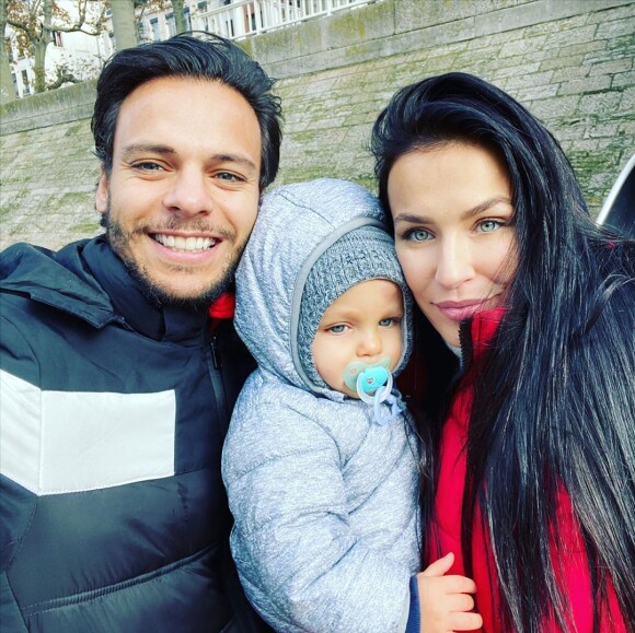 Julie Ricci, PJ et leur fils Gianni, le 5 décembre 2019, à Lyon