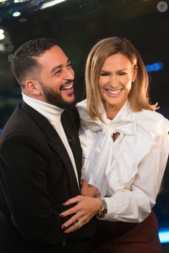 Exclusif - Slimane, Vitaa - Enregistrement de l'émission "Toute la musique qu'on aime", qui sera diffusée le 31 décembre sur TF1, sur la péniche "Crystal II" à Paris. Le 9 décembre 2019 © Cyril Moreau / Bestimage