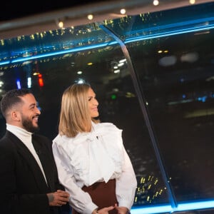 Exclusif - Slimane, Vitaa, Nikos Aliagas - Enregistrement de l'émission "Toute la musique qu'on aime", qui sera diffusée le 31 décembre sur TF1, sur la péniche "Crystal II" à Paris. Le 9 décembre 2019 © Cyril Moreau / Bestimage