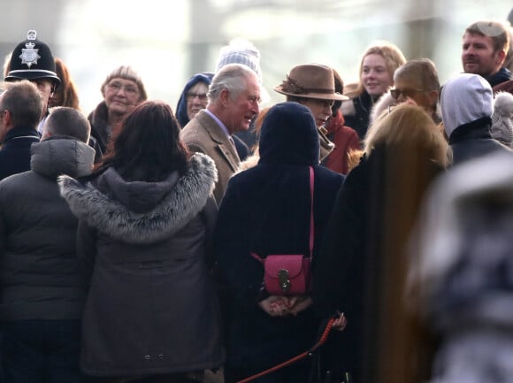 Le prince Charles, prince de Galles, et la princesse Anne le 29 décembre 2019 à Sandringham, de sortie pour la messe en l'église Sainte-Marie-Madeleine. © Imago / Panoramic / Bestimage