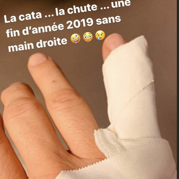 Stéphane Plaza dévoile sa blessure au tennis - Instagram, 30 décembre 2019