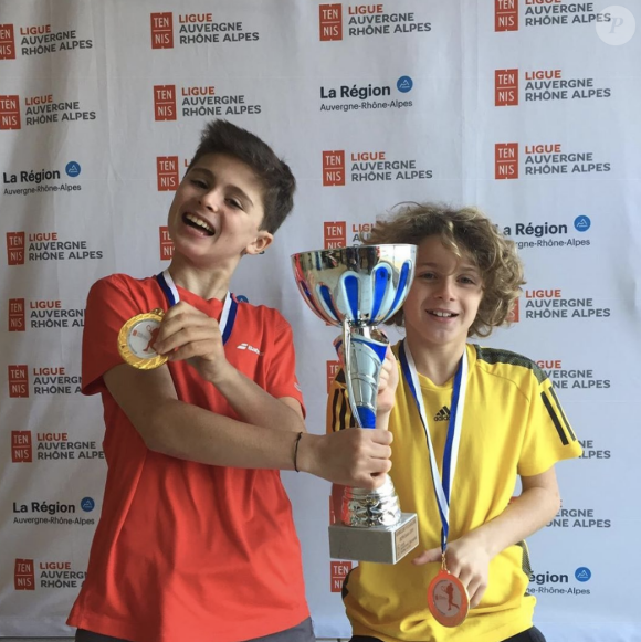Lucas Bazin, champion de tennis âgé de 10 ans - Instagram, Juillet 2019