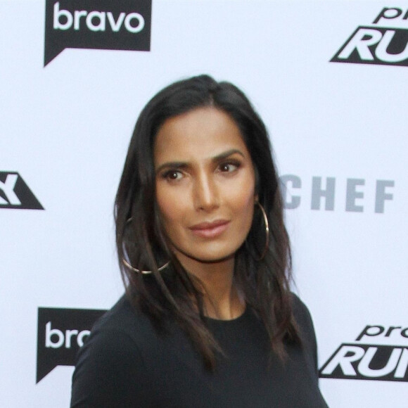Padma Lakshmi lors de la soirée "A Night of Food and Fashion" dans la salle de réception Vibiana à Los Angeles, Californie, Etats-Unis, le 16 avril 2019.