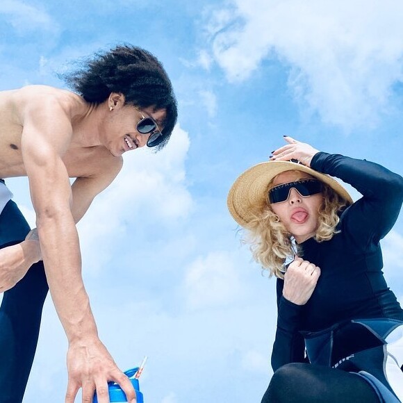 Madonna a posté une photo d'elle et son compagnon pendant les vacances de Noël