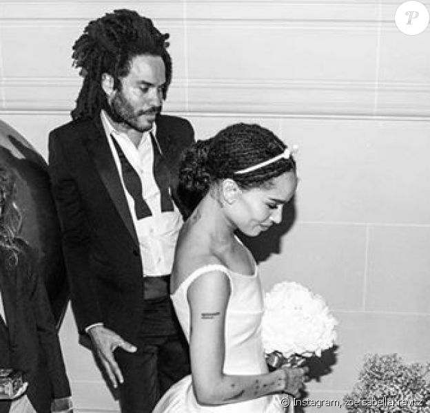 Les photos du mariage de Zoë Kravitz et Karl Glusman célébré à Paris, le 29 juin 2019.