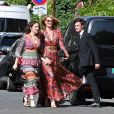 Laura Dern et sa fille Jaya Harper - Les célébrités arrivent à la réception du mariage de Zoe Kravitz et Karl Glusman dans la maison de Lenny Kravitz à Paris, France, le 29 juin 2019.