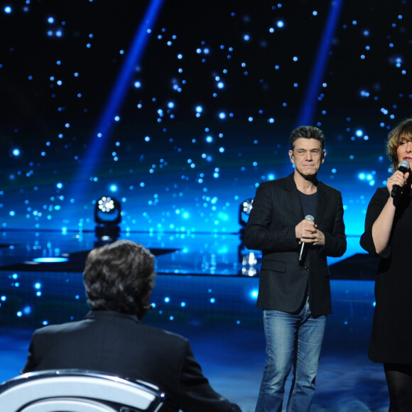 Exclusif - Jean-Pierre Foucault, sa fille Virginie Foucault et Marc Lavoine - Surprises - Enregistrement de l'émission "La Chanson secrète 4", qui sera diffusée le 4 janvier 2020 sur TF1, à Paris. Le 17 décembre 2019 © Gaffiot-Perusseau / Bestimage