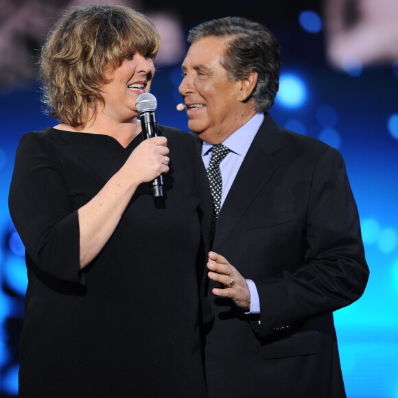 Exclusif  - Jean-Pierre Foucault et sa fille Virginie Foucault - Surprises - Enregistrement de l'émission "La Chanson secrète 4", qui sera diffusée le 4 janvier 2020 sur TF1, à Paris. Le 17 décembre 2019 © Gaffiot-Perusseau / Bestimage