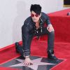 Criss Angel reçoit son étoile sur le Hollywood Walk of Fame à Los Angeles, le 20 juillet 2017.