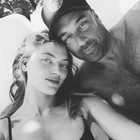 Martha Hunt et son fiancé Jason Mcdonald. 2019.